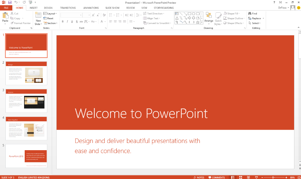 презентация  Microsoft PowerPoint