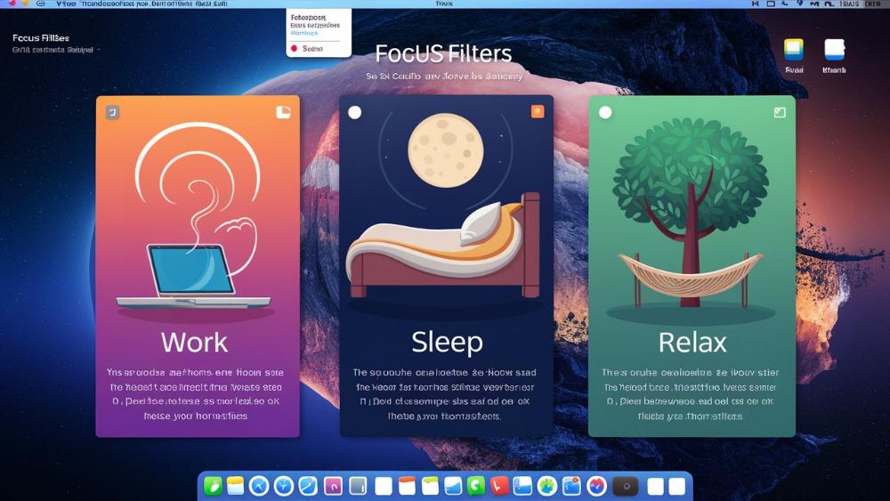 Что такое Focus Filters в macOS 14