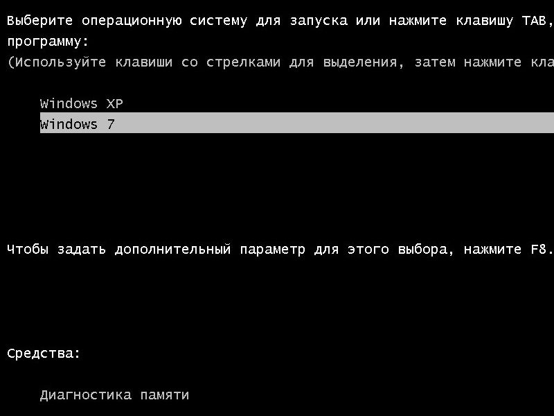 Загрузчик для выбора системы при запуске компьютера